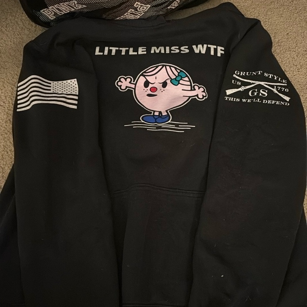Grunt style “miss wtf” hoodie. Woman’s small